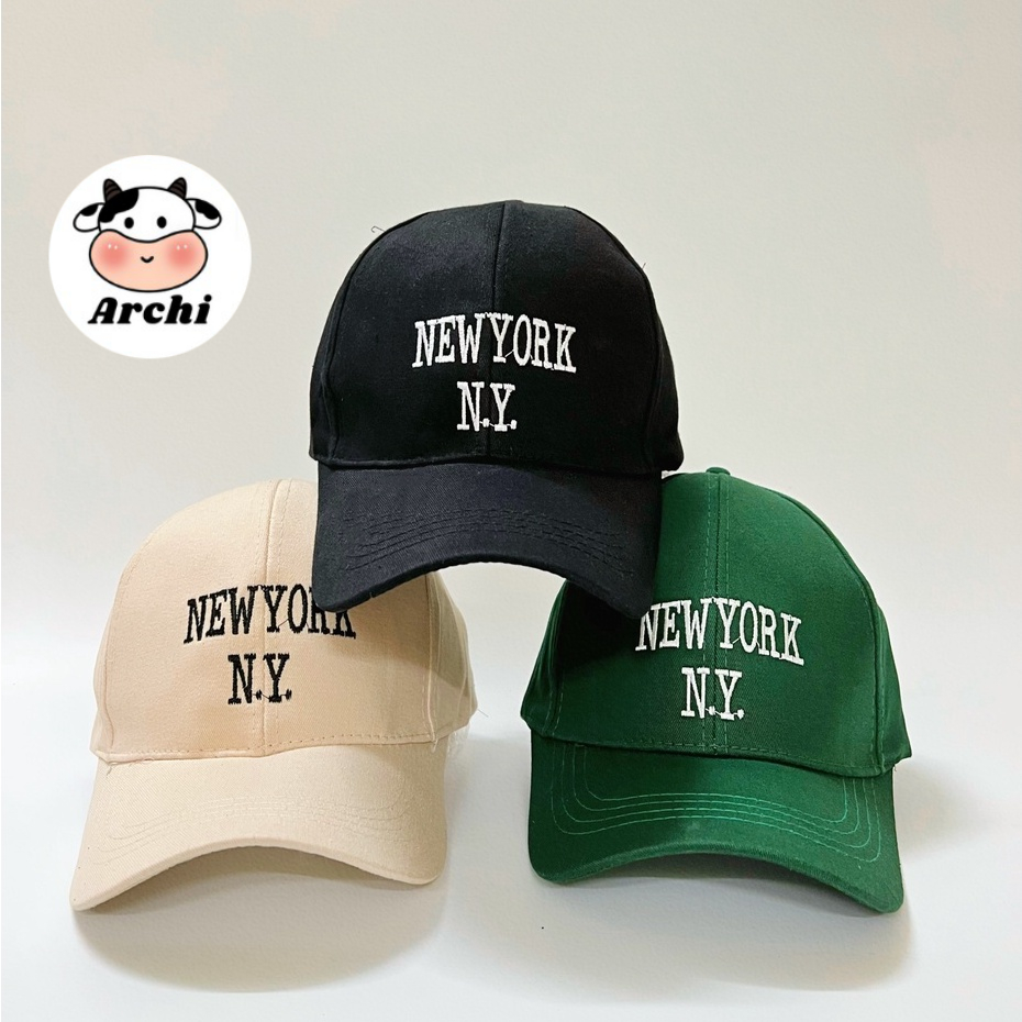 Mũ lưỡi trai New York chất liệu vải kaki cao cấp, form mềm, phong cách nón lưỡi trai thời trang