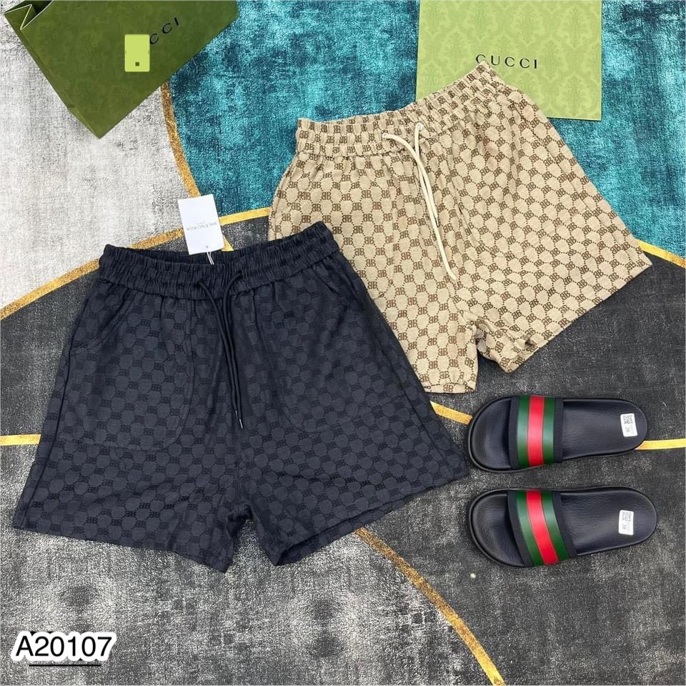 Quàn Đùi Nam Balen In Hình Logo Cực Chất - Quần Ngố Nam Chất Liệu Cotton Thô Cao Cấp DT STORE VIETNAM