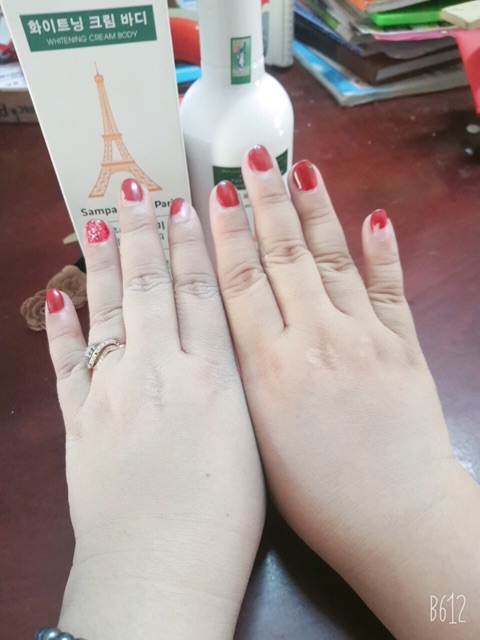 Kem dưỡng trắng da chống nắng, dưỡng ẩm toàn thân Sampa white paris hương nước hoa