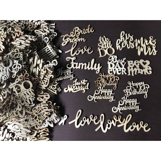 Chữ bằng gỗ [trang trí thiệp, scrapbook, sổ tay]
