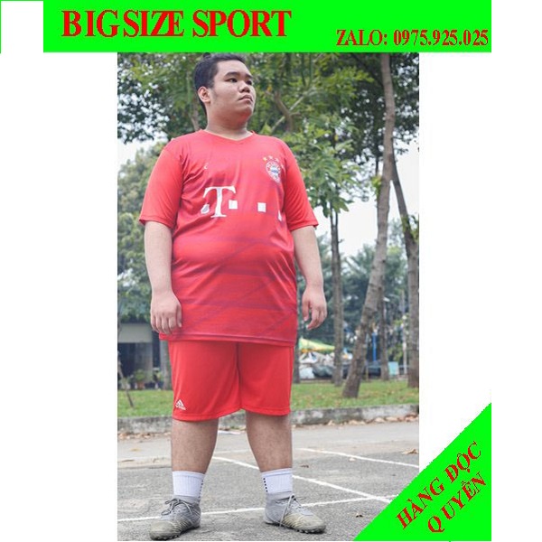 Bộ Quần Áo Bóng Đá Nam Clb Bayern Munich Màu Đỏ Big Size Cỡ Lớn