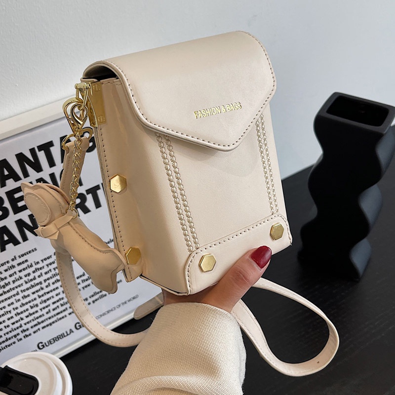 Túi Đeo Chéo Nhỏ Nhắn Màu Tương Phản Phong Cách Hàn Quốc Thời Trang Cho Nữ