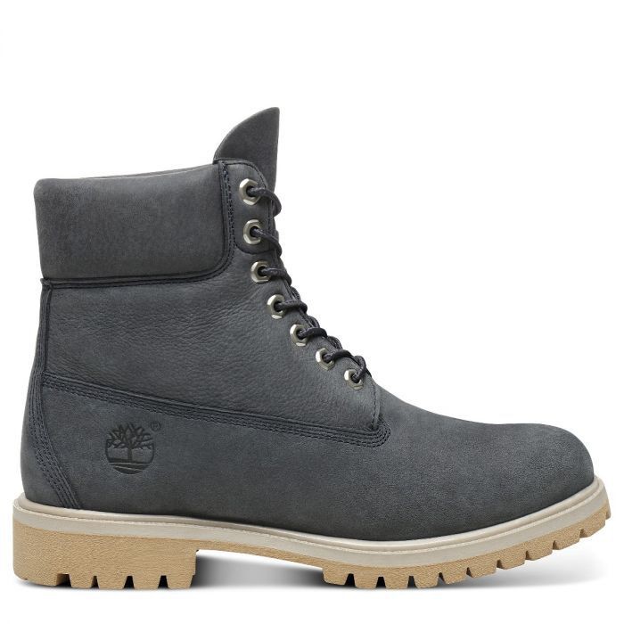 Giày Cổ Cao Nam Cổ Cao Timberland 6-inch Premium Màu Xám Đậm