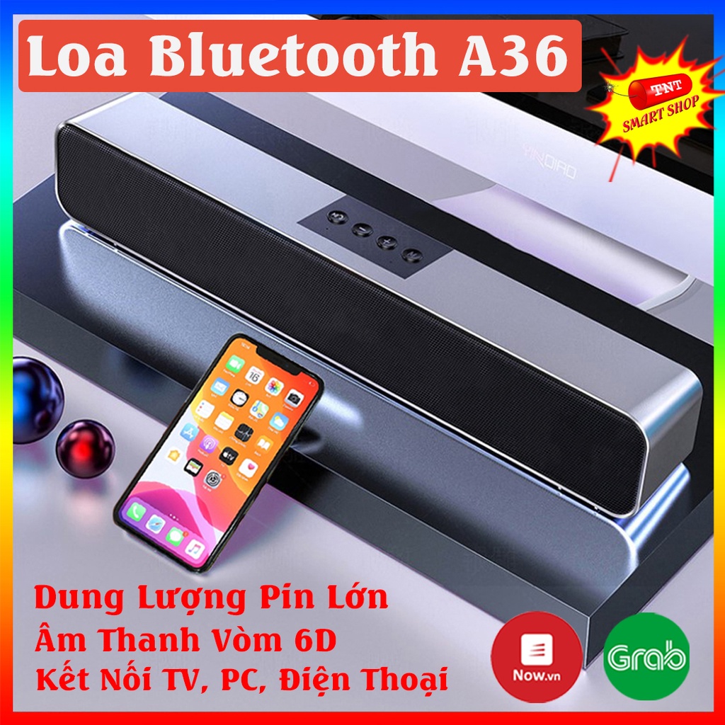 Loa Bluetooth Giá Rẻ, Loa A36 Cao Cấp Bass Cực Mạnh Âm Thanh Vòm Tương Thích Mọi Thiết Bị, Có Hỗ Trợ Khe Cắm Thẻ Nhớ