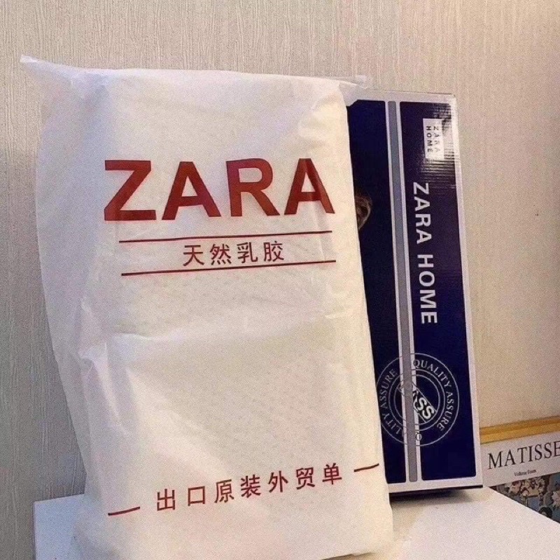 Gối cao su non zara nhập khẩu 100% cao su non , Gối cao su zara chống mỏi vai gáy kích thước 30x50cm ( 1 chiếc )