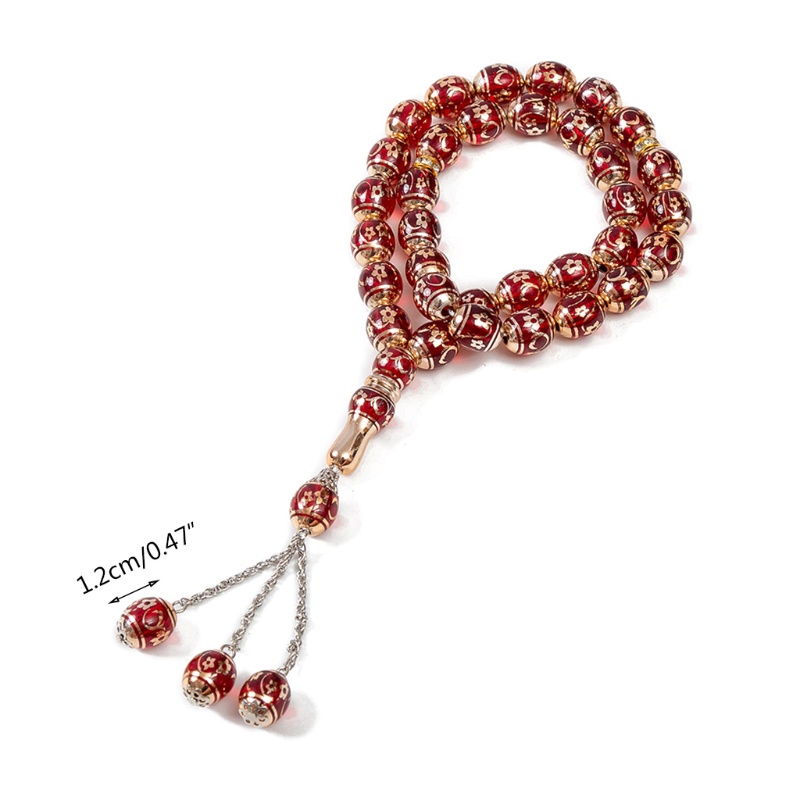 Vòng Tay Chuỗi Hạt Pha Lê 33 Hạt Phong Cách Hồi Giáo