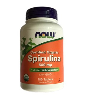 Tảo Spirulina Now Foods 500mg 200 viên