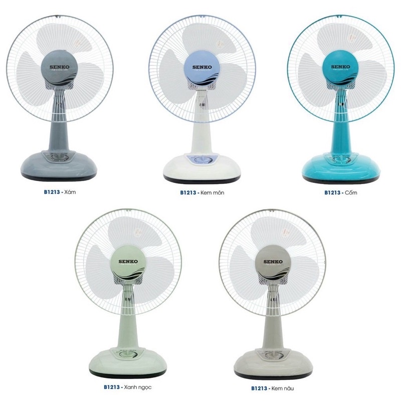 Quạt bàn SENKO B102 | B1213 | B1216 | B1616 [ Hàng chính hãng - Bảo hành 12 tháng ]