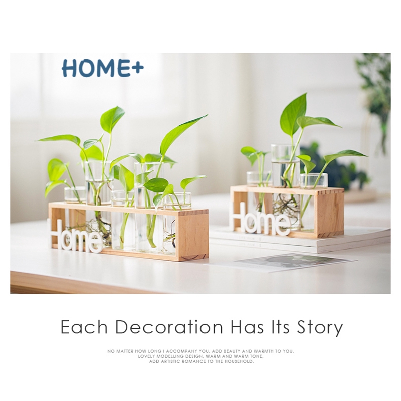 Đế gỗ cho lọ hoa thủy canh trang trí xinh xắn