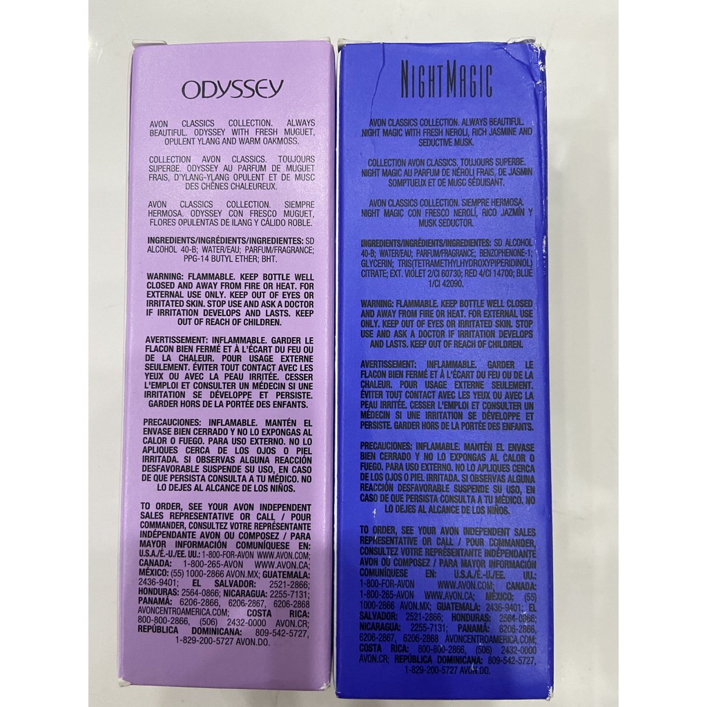 Nước Hoa AVON Classics Collection Odyssey Nightmagic 50ml Made in Mexico