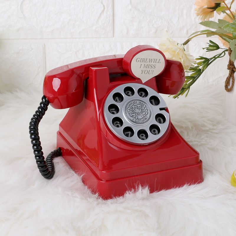 Loner Phone Model Telephone Vintage Baby Photography Props Decoration Background Funny Cute Newborn Photo Creative Photo Shot Models Plastic Retro Supplies