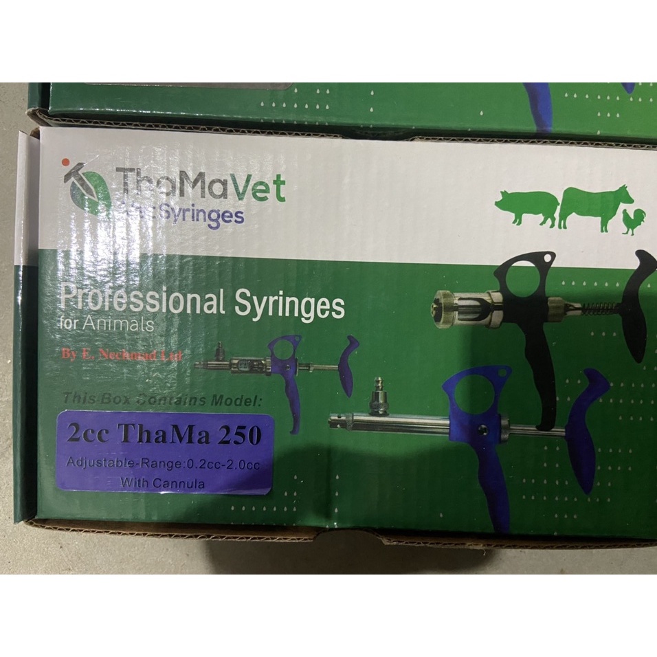 Xilanh tự động ThamaVet 250 2cc ống thép  - Tiêm gà, vịt, ngan, gia cầm