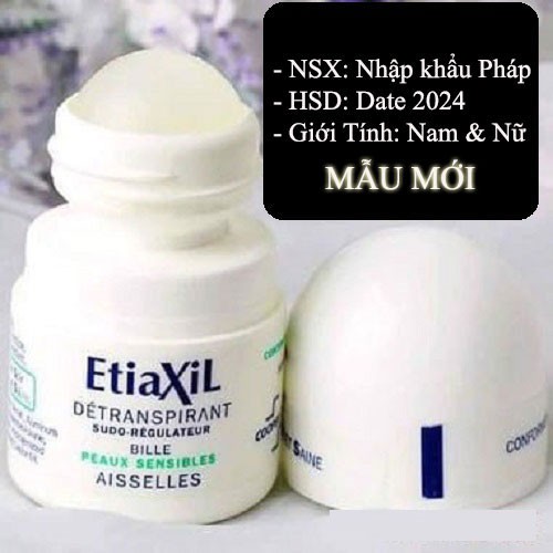 [ NHẬP KHẨU PHÁP – CÓ TEM ] Chính hãng lăn khử mùi Etiaxil pháp -  lăn nách Etiaxil khử mùi hôi nam nữ đủ màu 15ml