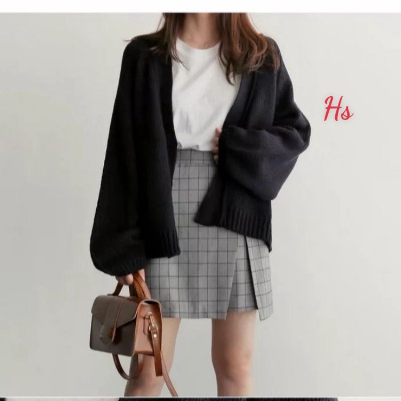 Áo khoác nữ, áo cardigan nữ len dày phom rộng 3 màu G066 | BigBuy360 - bigbuy360.vn