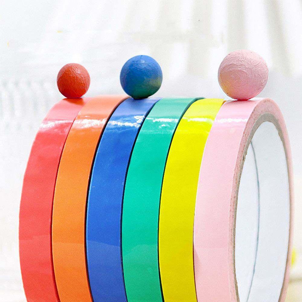 Cuộn Băng Dính Nhiều Màu Sắc Dùng Làm Đồ Chơi Cho Trẻ Em DIY