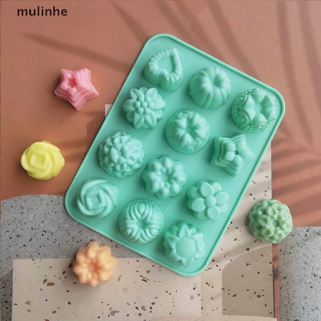 Khuôn silicon làm bánh/kẹo trang trí hình bông hoa xinh xắn DIY