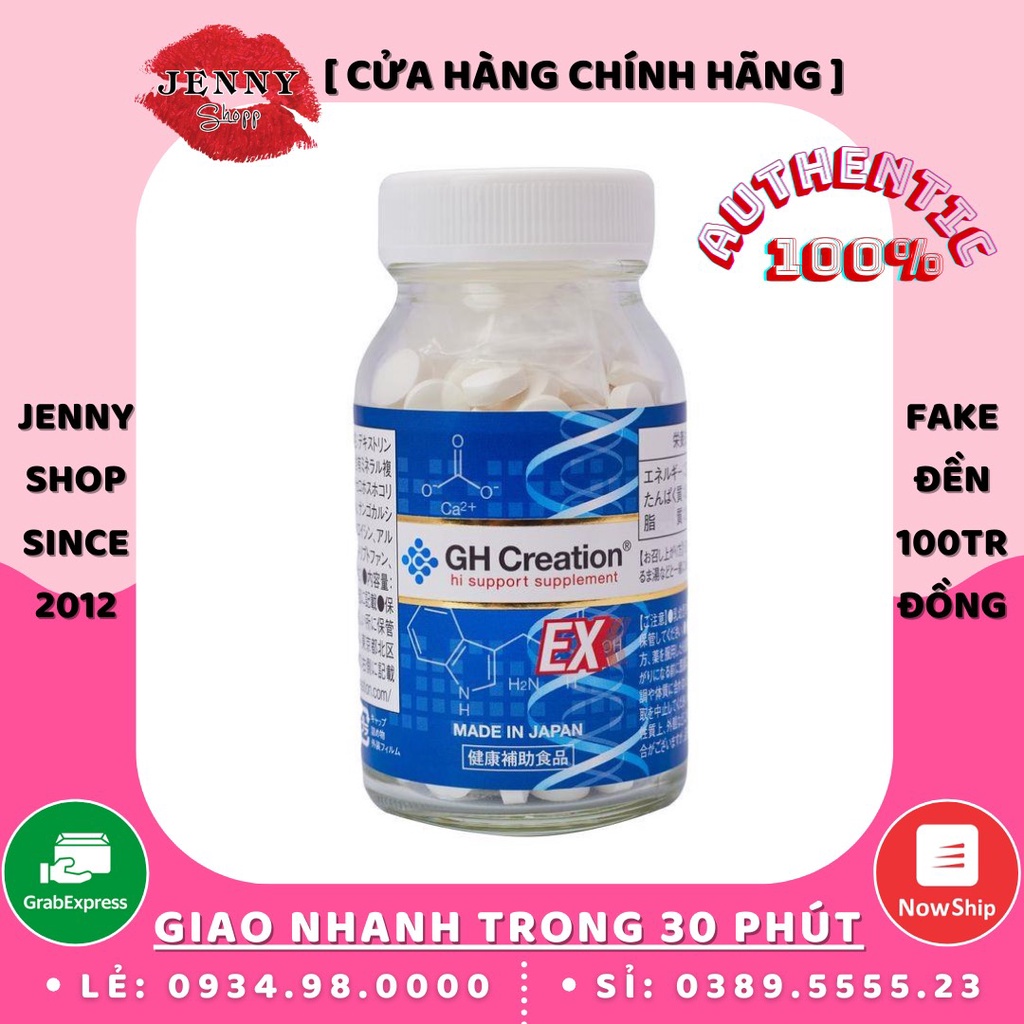 Viên Uống Hỗ Trợ Tăng Chiều Cao GH Creation EX+ Hộp 270 Viên Nhật Bản