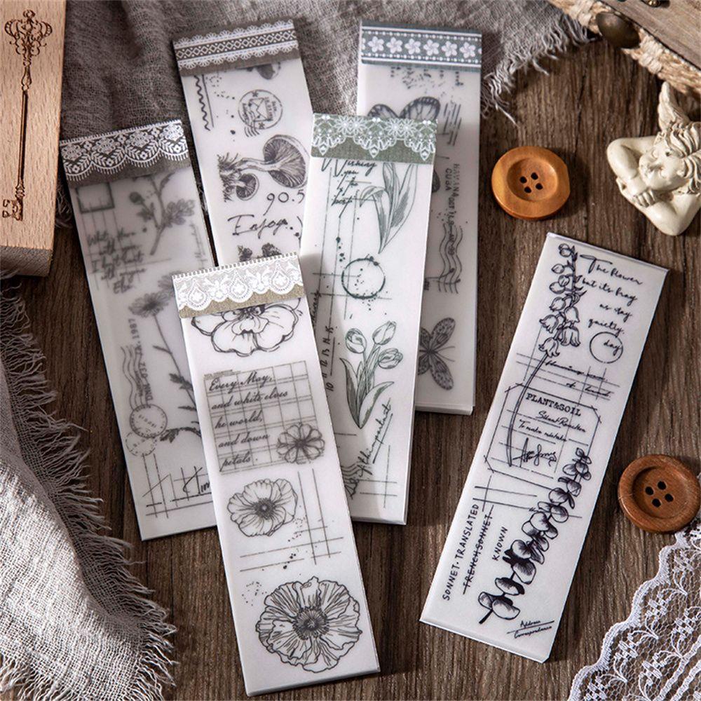 Bộ 30 Tờ Giấy Ghi Chú Họa Tiết Hoa Xinh Xắn