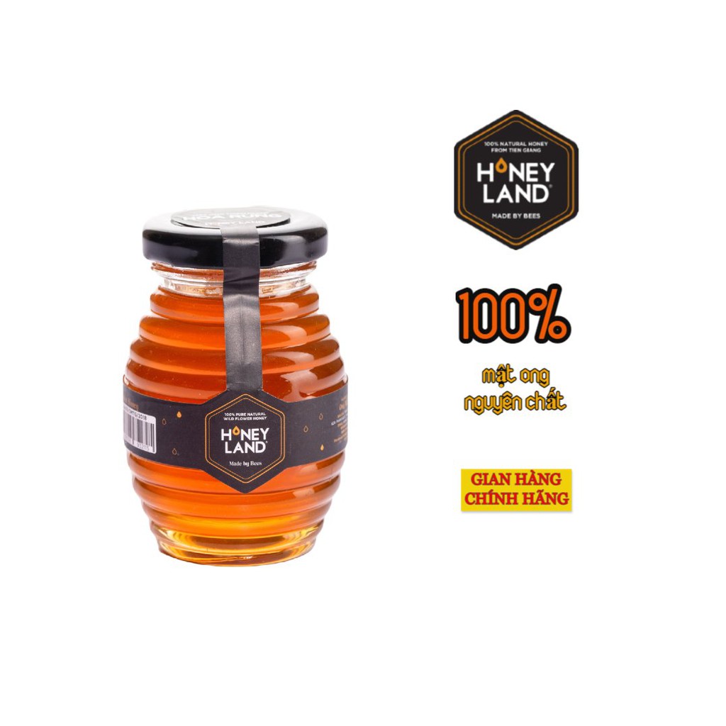 Bộ 3 hũ mật ong nguyên nhất HONEYLAND tổng 330g mật ong thiên nhiên nguyên chất