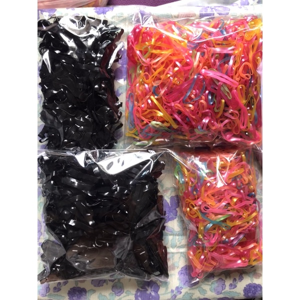 Chun cột tóc màu sắc dùng 1 lần