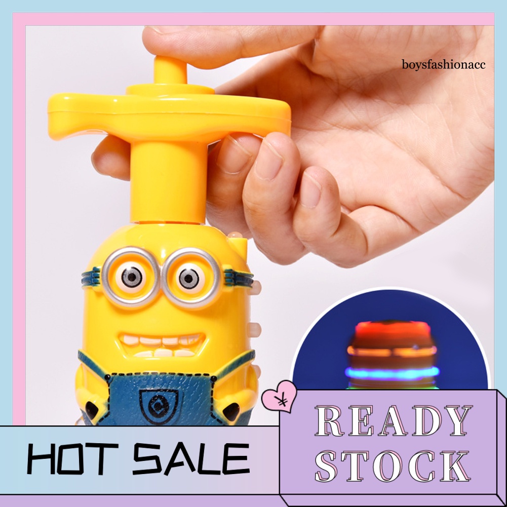 Đồ Chơi Con Quay Có Đèn Led Và Nhạc Hình Minion Dễ Thương Cho Bé