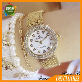 Đồng hồ nữ BS đính đá, dây thép cao cấp - Đồng Hồ Nữ BS BEE SISTER ROSIA Mặt Sang Trọng, Cực Xinh - Bảo hành 6 tháng