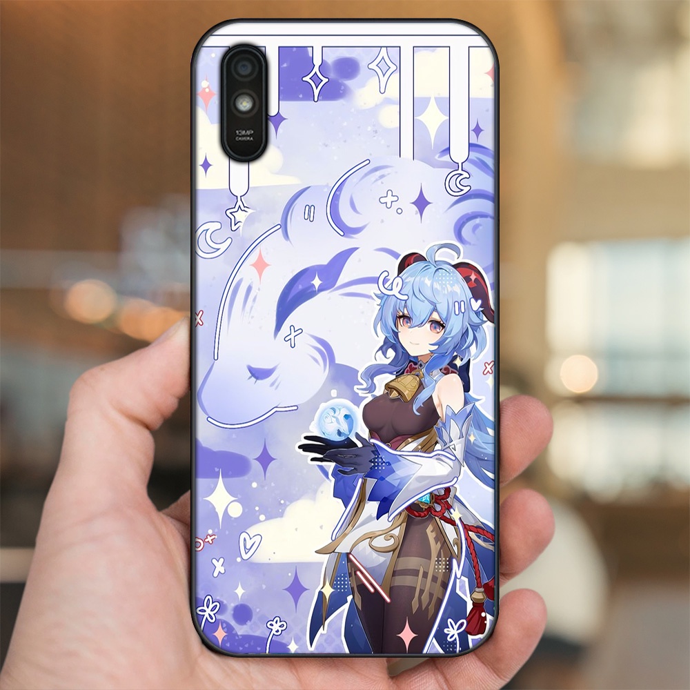 Ốp lưng Xiaomi Redmi 9A viền đen in hình Ganyu Genshin Impact