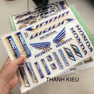 Bộ tem nổi titan theo xe Vario _ Winner _ exciter _ Raider _ Satria _ Sirius