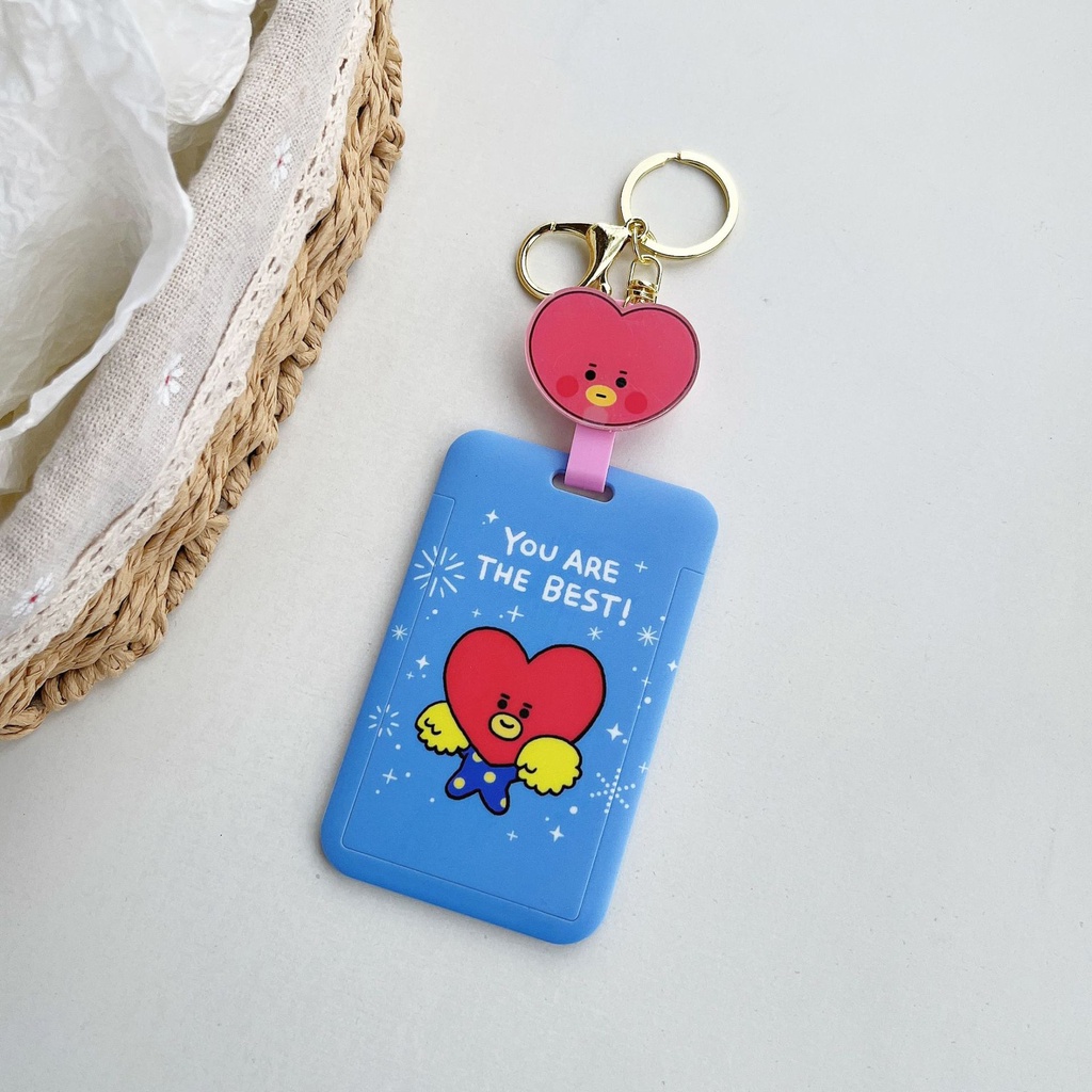 Vỏ Cứng Đựng Thẻ KPOP BTS  COOKY Photocard Có Dây Kéo