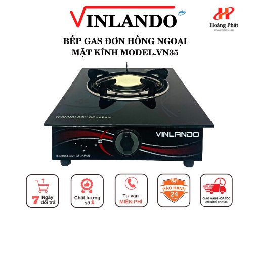 Bếp gas đơn hồng ngoại Sài Bình Gas Lớn VINLANDO VN30 tiết kiệm gas