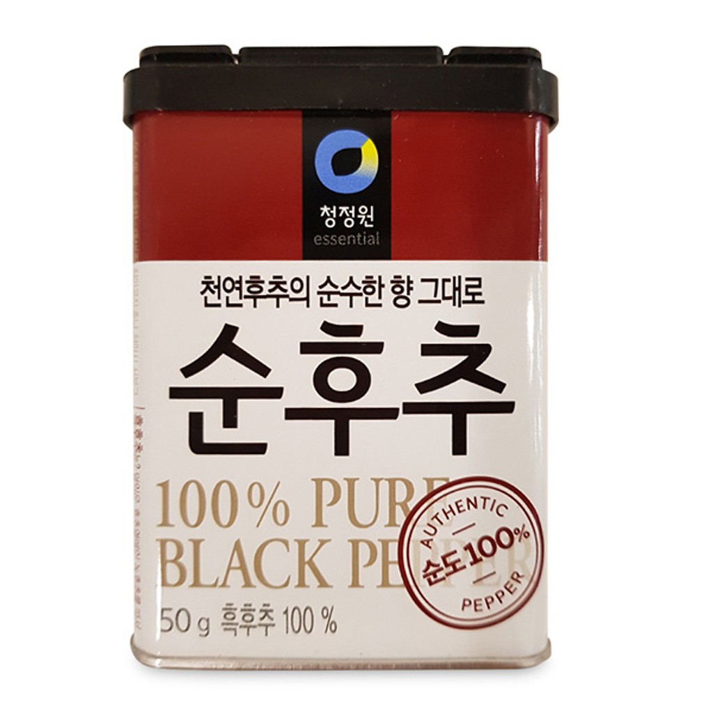 Bột Tiêu Đen Daesang Hộp 50G - Nhập Khẩu Hàn Quốc