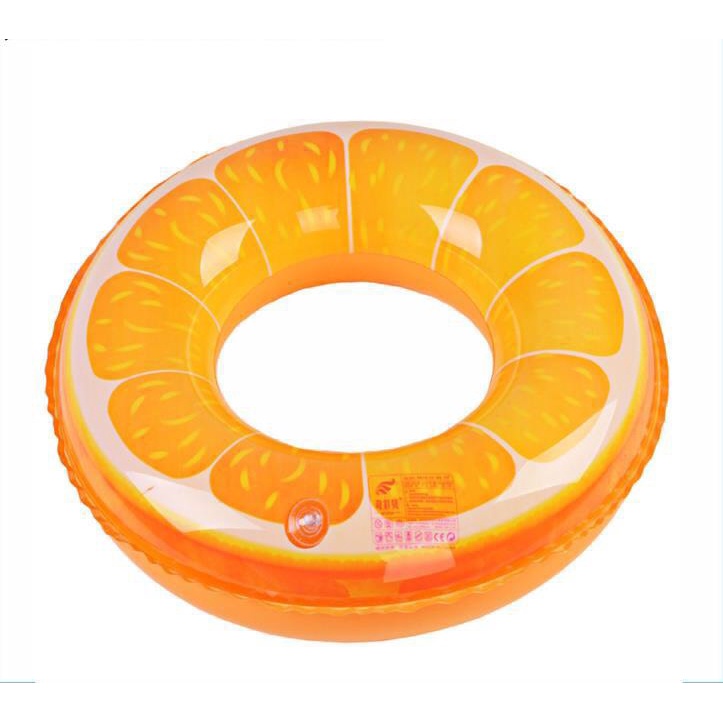 Phao bơi dưa hấu, cam tươi kích thước 90 cm cho mọi người