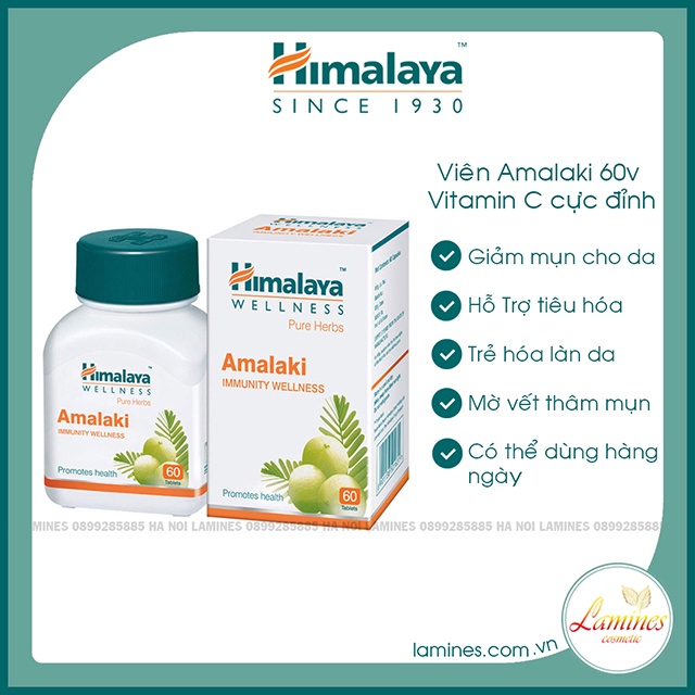 Viên Uống Bổ Sung Vitamin C - Himalaya Amalaki 60V