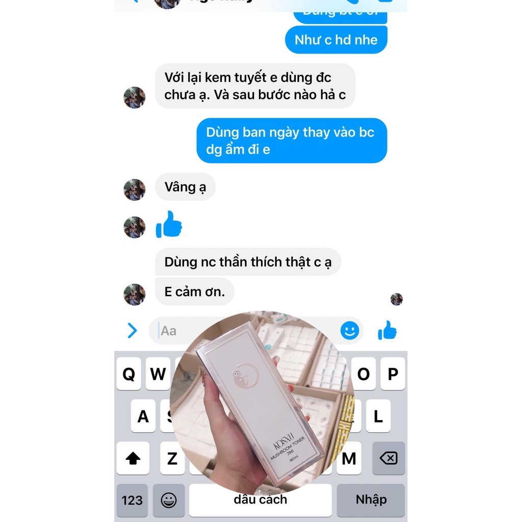 TONER NƯỚC THẦN KOSXU TẶNG BÔNG TẨY TRANG KOSXU FREESHIP