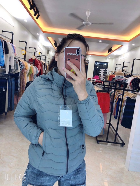 Áo khoác phao nữ túi kéo khóa(Video+Ảnh thật) | BigBuy360 - bigbuy360.vn