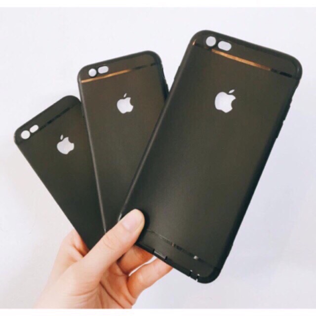 Ốp trơn dẻo bảo vệ camera khoét táo iphone 5 5s 6 6s 6plus 7 7plus 8 8plus