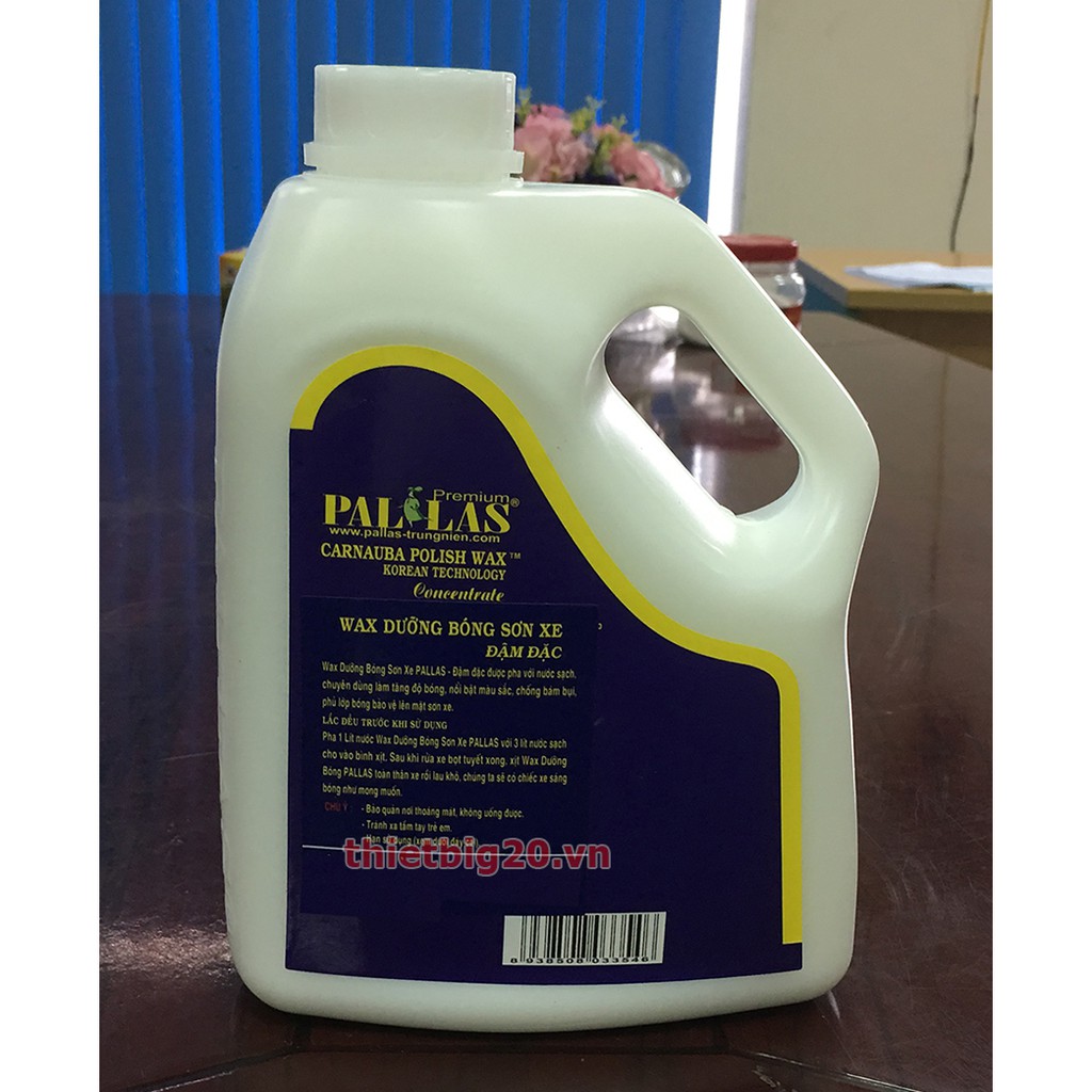 Wax dưỡng bóng sơn Pallas Polish hương Hali-1.5l