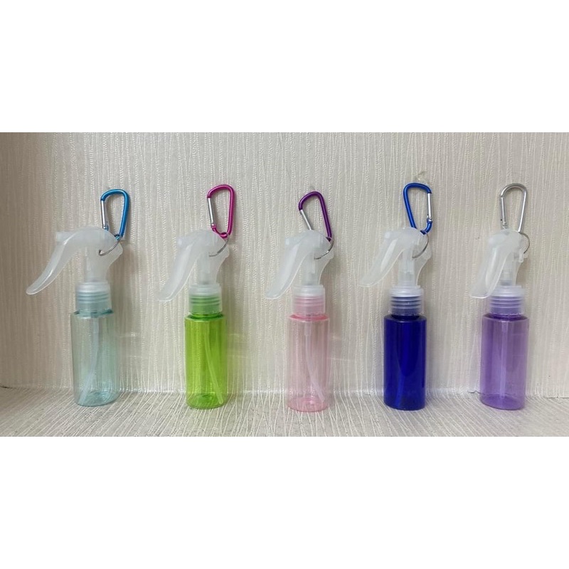 Chai xịt đựng cồn nước rửa tay kích thước mini có móc khóa mang theo du lịch