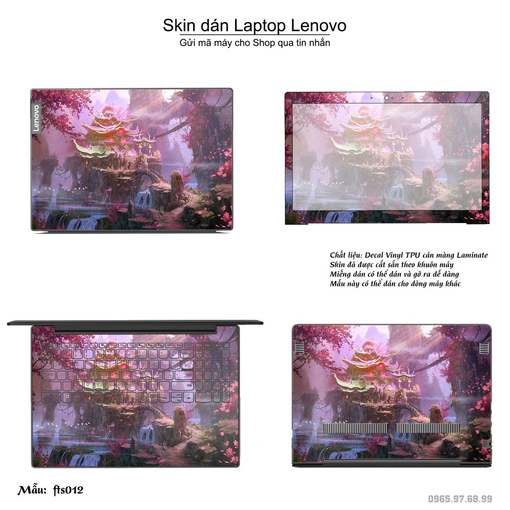 Skin dán Laptop Lenovo in hình Fantasy (inbox mã máy cho Shop)