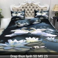 BỘ DRAP THUN LẠNH Ý 5D THÁI LAN CAO CẤP