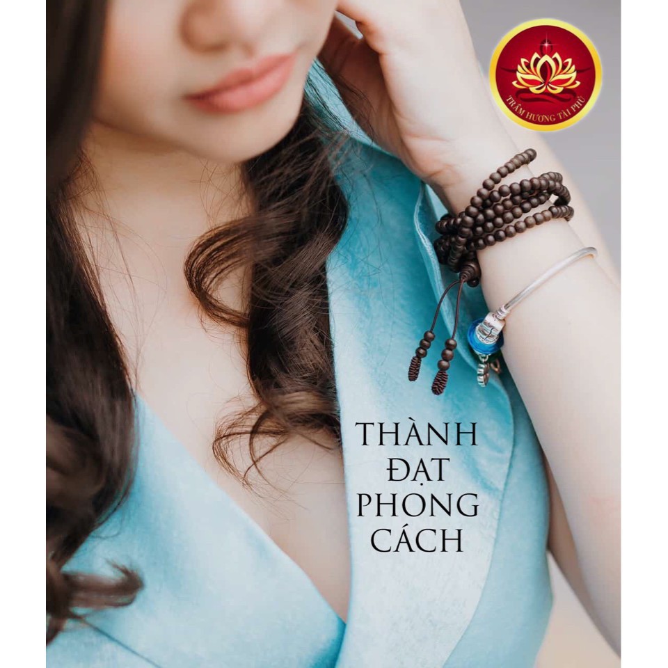 Vòng Tay Chuỗi Hạt Trầm Hương 108 Hạt , Size 6 MM Mùi Thơm Tự Nhiên #2