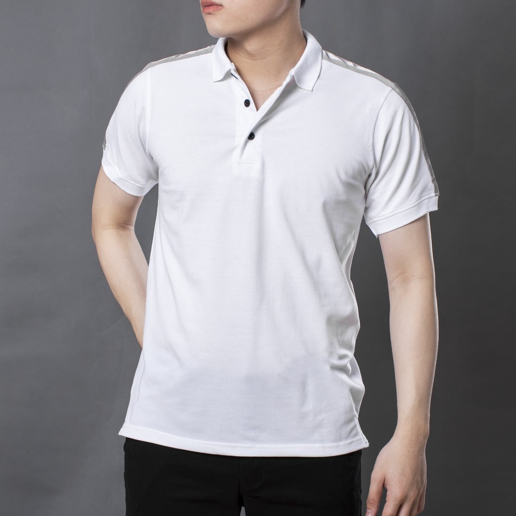 Áo thun polo nam phối sọc tay cực đẹp LADOS 9048