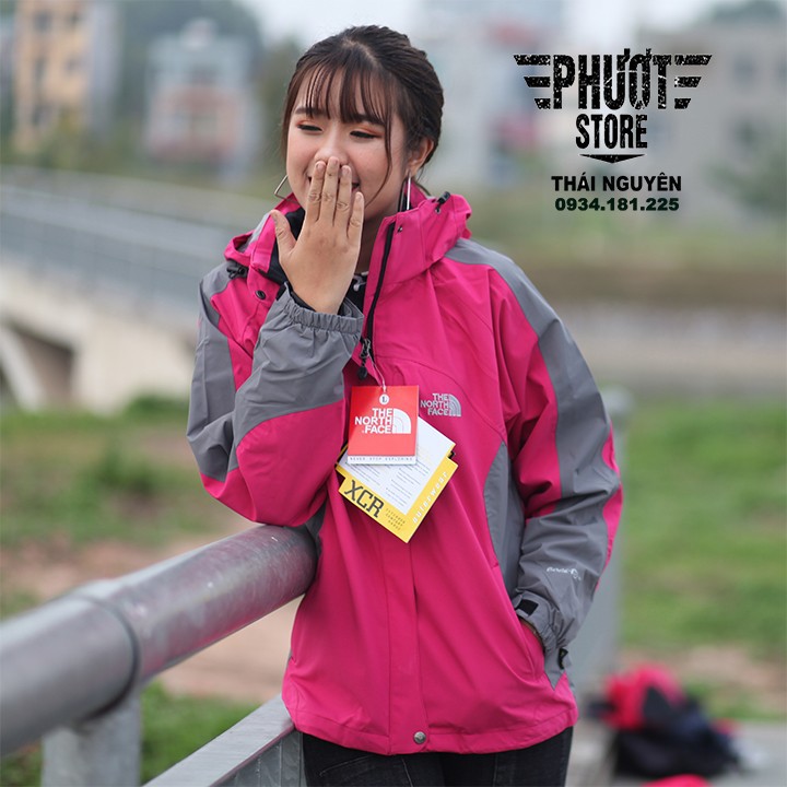 Sale mạnh áo 2 lớp chống nước TNF màu hồng