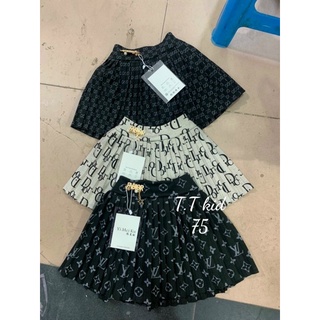 chân váy dạ xếp ly xinh xinh cho bé