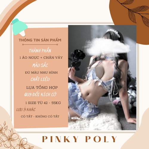 Set Cosplay Sexy Học Sinh + Chân Váy Xếp Ly + có bán kèm tất trắng Freesize PinkyPoly CP06 | BigBuy360 - bigbuy360.vn