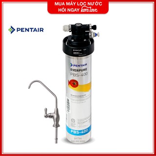 Máy Lọc Nước lắp dưới bồn rửa Pentair Everpure PBS-400 + vòi Pentair chính hãng - Made in USA - lọc nước sạch lưu khoáng