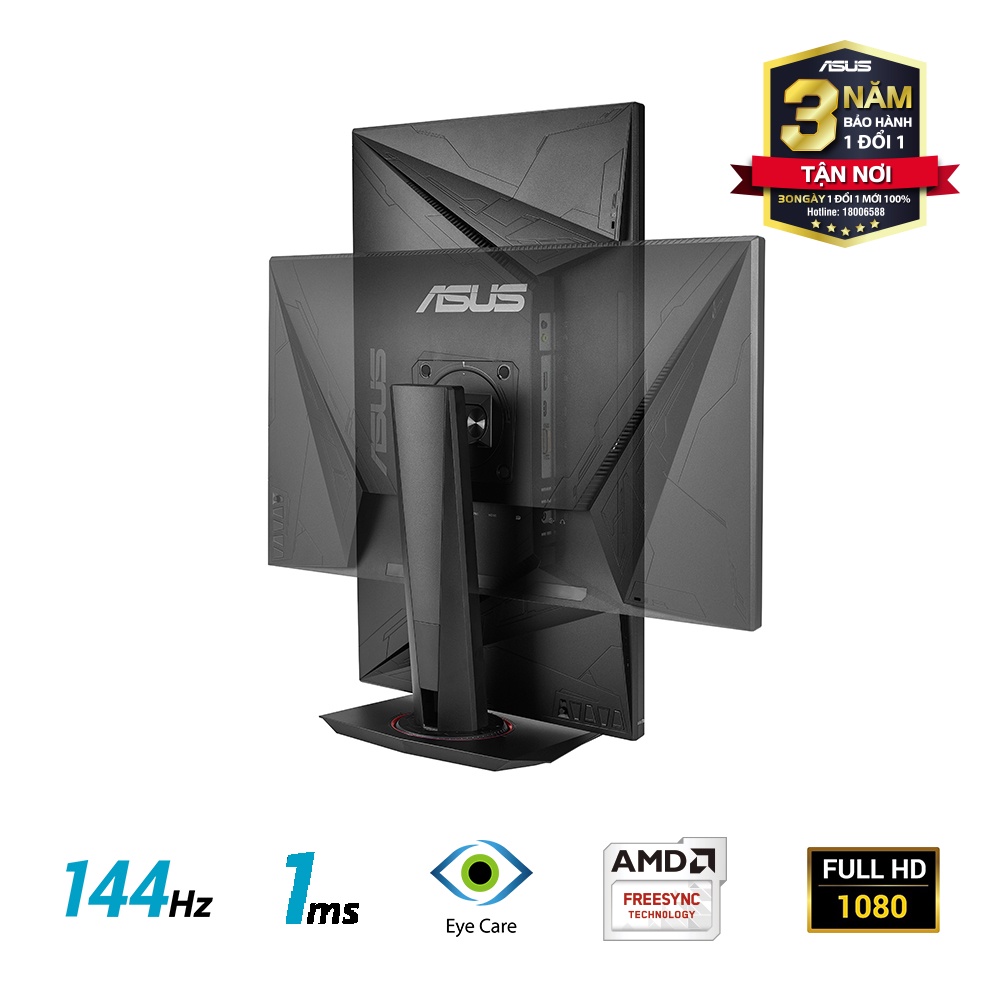 Màn Hình Game ASUS VG278Q 27 inch 144Hz 1ms G-SYNC Compatible, FreeSync Full HD 2 Loa - Hàng Chính Hãng