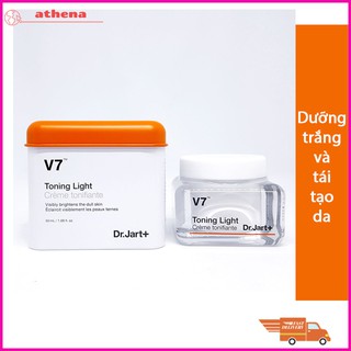 Kem dưỡng Dr Jart V7 Toning Light tẩy mờ các vết tàn nhang, đốm nâu và giúp da sáng mịn trắng hồng rạng rỡ