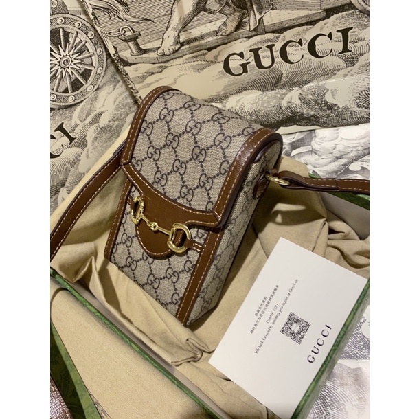 Túi Gucci Horsebit 1955 Mini Bog Size 11,5x17x4cm Fullbox Túi Vải Ảnh Thật Tự Chụp