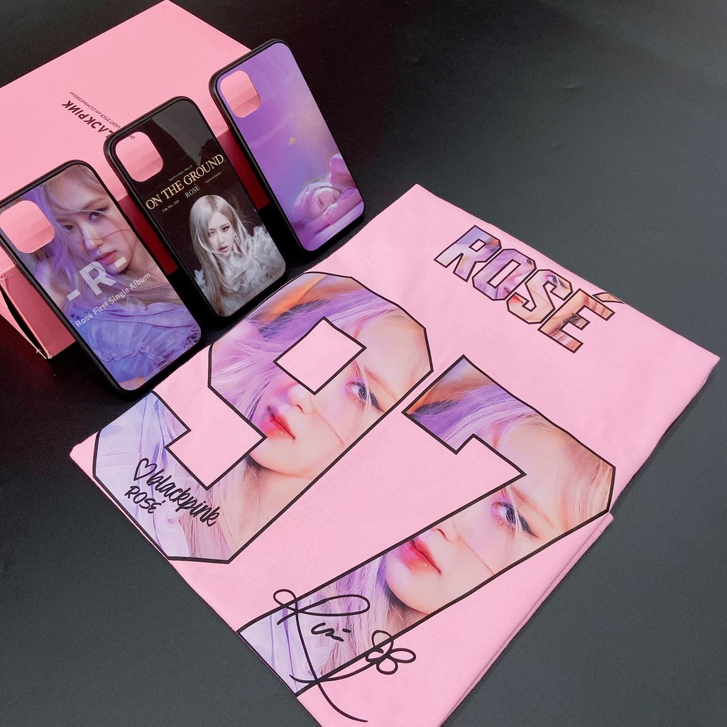 Áo thun K-pop ROSÉ BLACKPINK album - R - nhiều màu dành cho BLINKS
